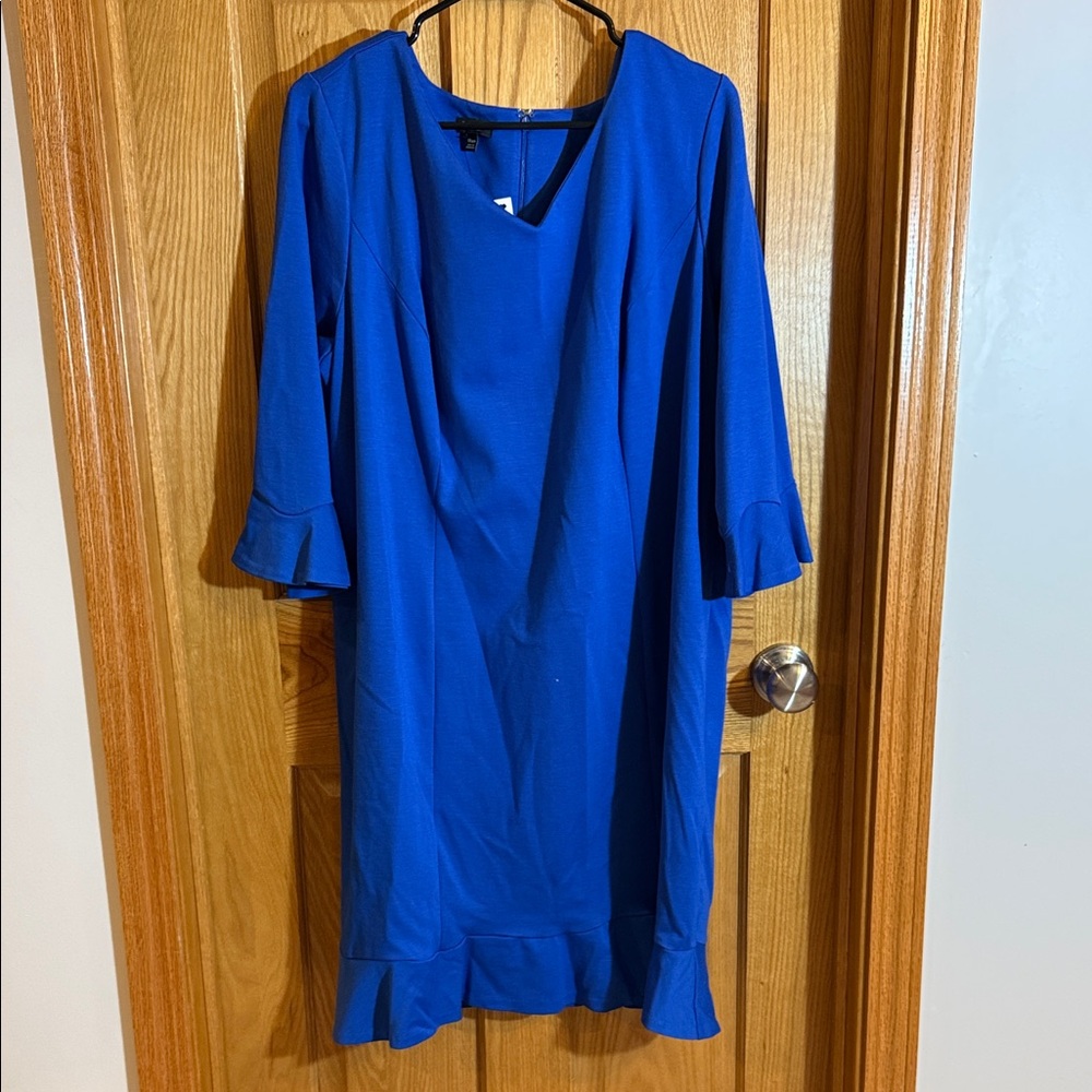 Talbots Royal Blue V-Neck Dress